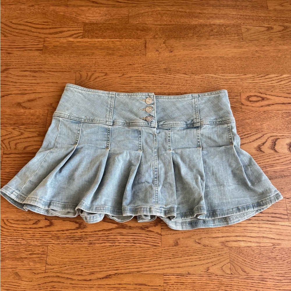 BDG Light Blue Denim Skirt